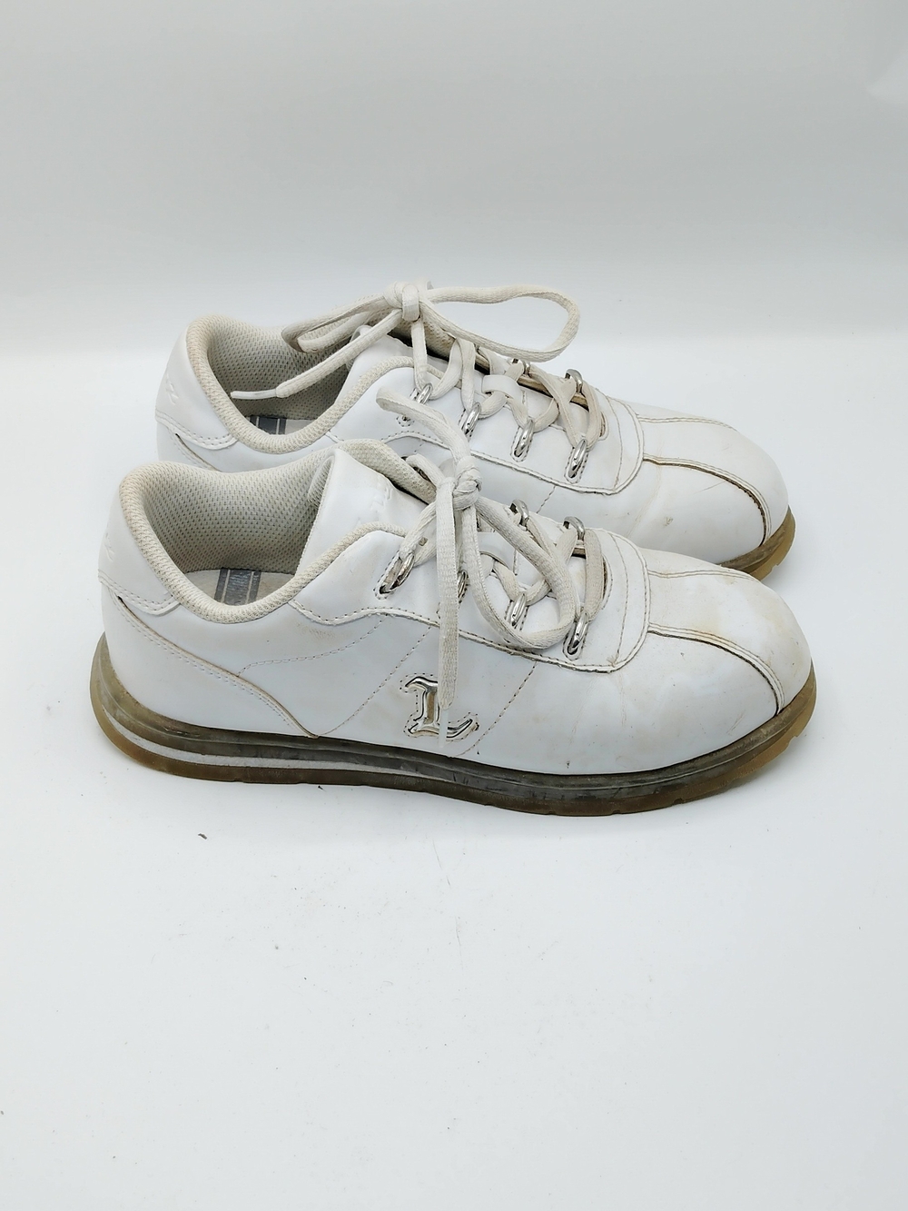 Women's Lugz White Leather Lace-Up Casual Sneakers